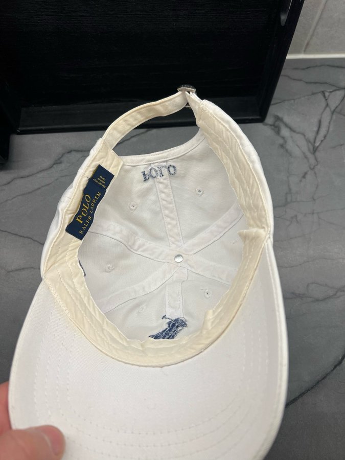 Polo Ralph Lauren vit keps, storlek ONE SIZE