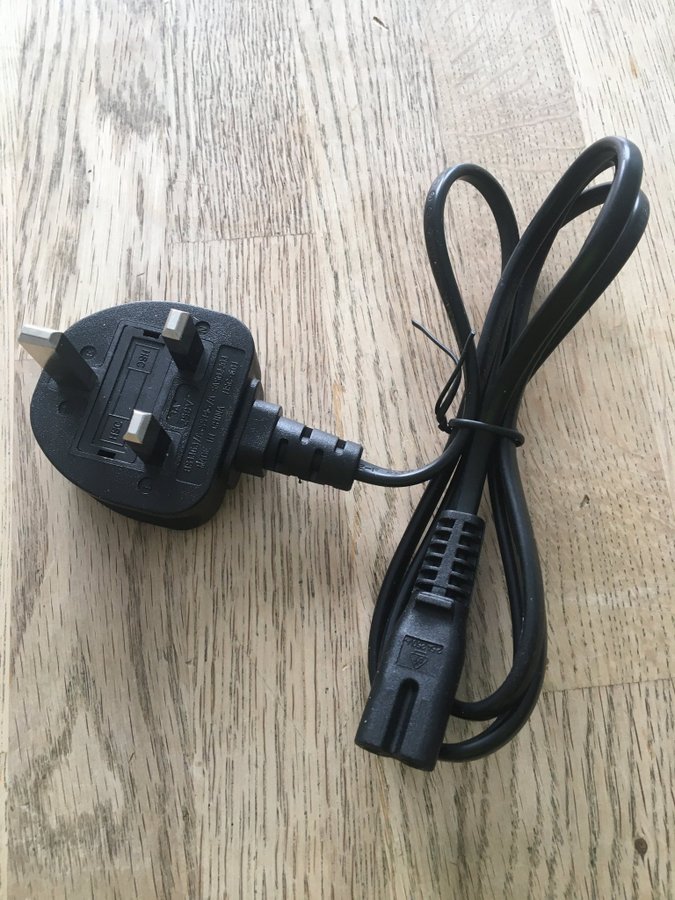 3-stift UK Plug NYTT