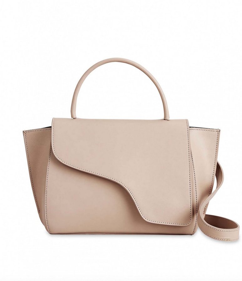 Helt ny ATP ATELIER Arezzo Limestone Leather Handbag - Taggar kvar, Utgått!