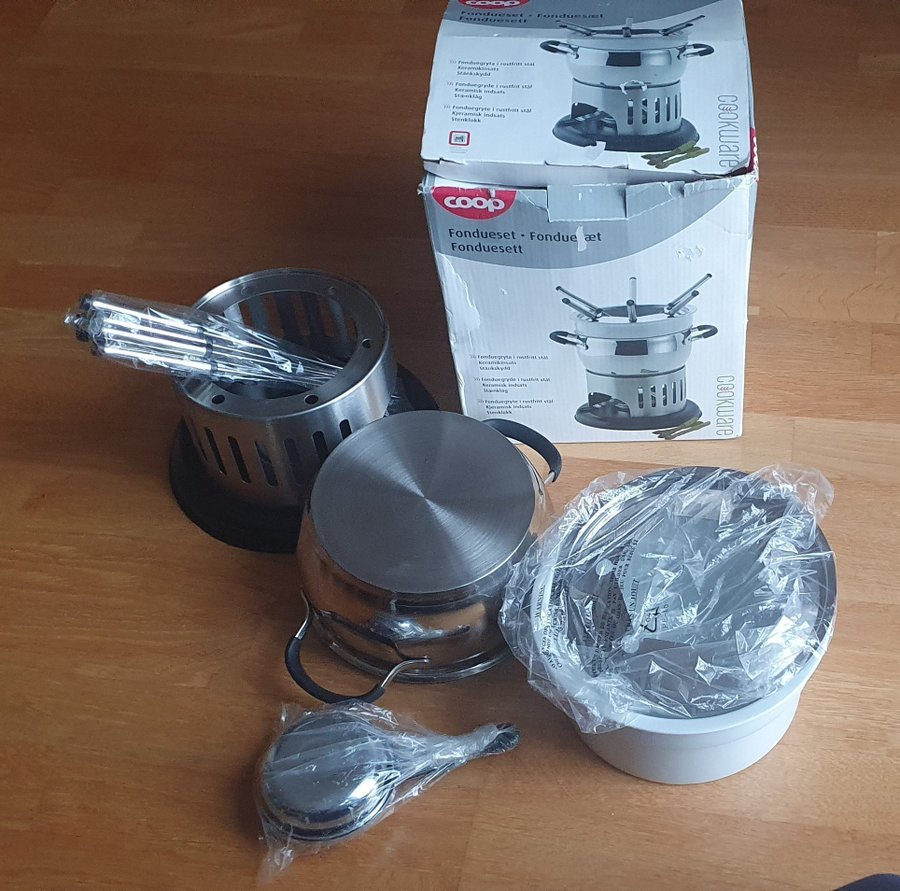 Fondue Set COOP, Oanvänt!