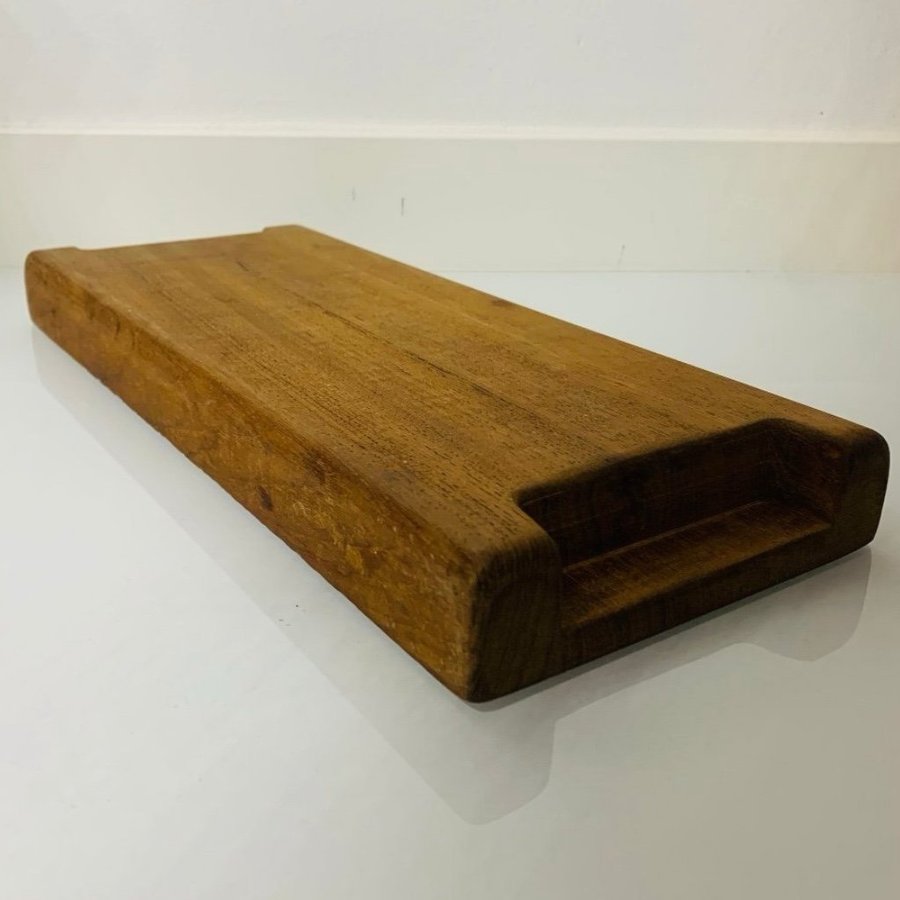 Teak-bricka, vintage