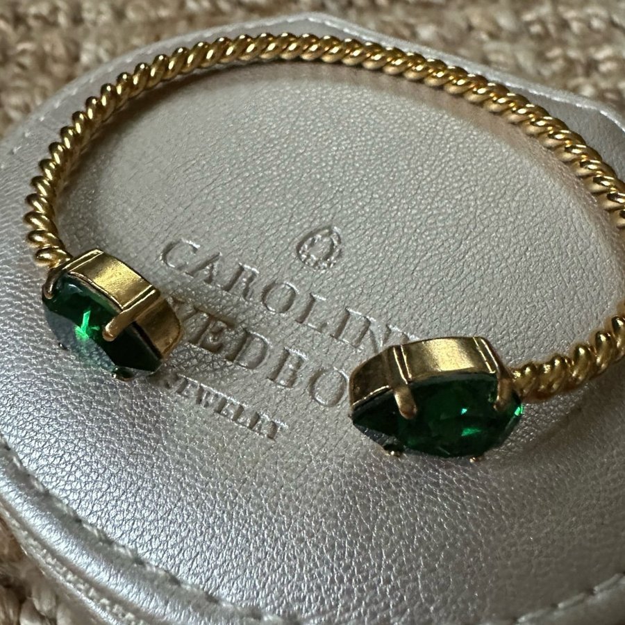 Caroline Svedbom armband, mini drop Bracelet, grön