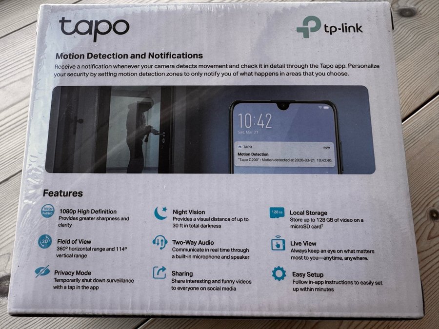 TP-Link Tapo C200 Pan/Tilt Home Security Wi-Fi Camera