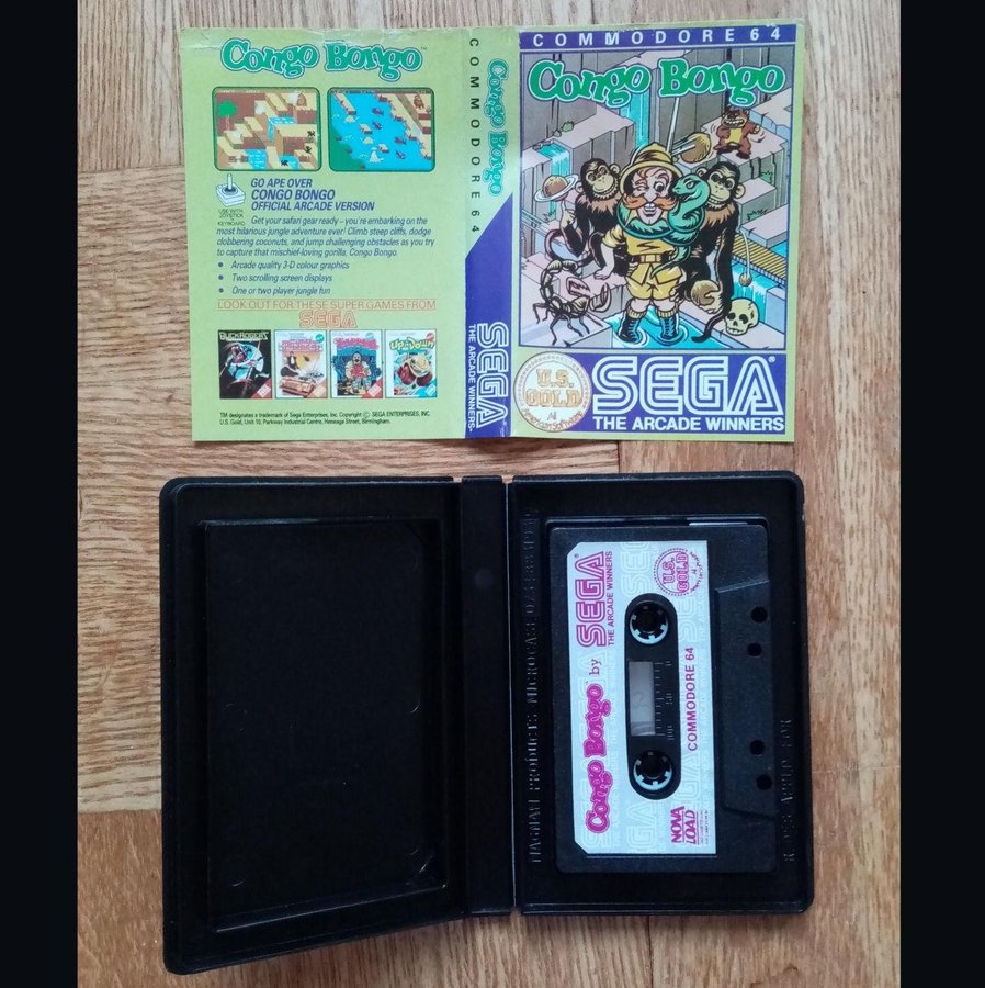 Congo Bongo (US Gold - Sega) ->TESTAD<- Commodore 64 / C64 Spel