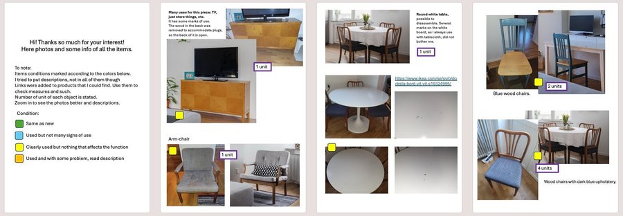 Move out sale! Furniture, lighting, interior design, electronics, etc!