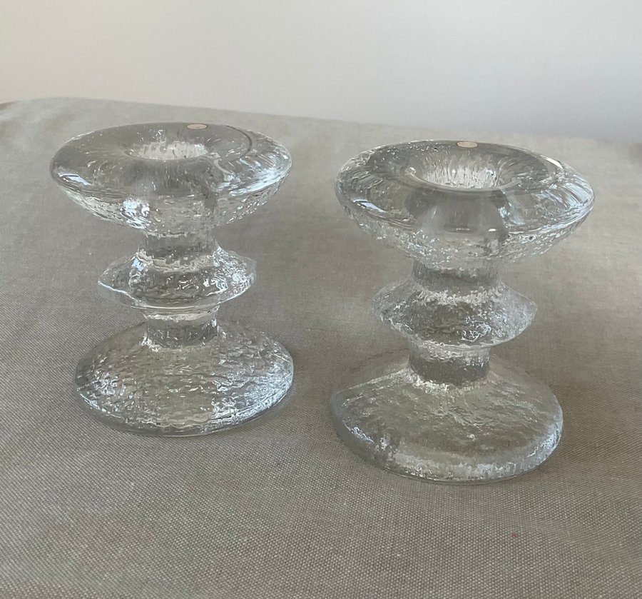 2 st Iittala Festivo ljusstakar med 1 ring I originalkartong