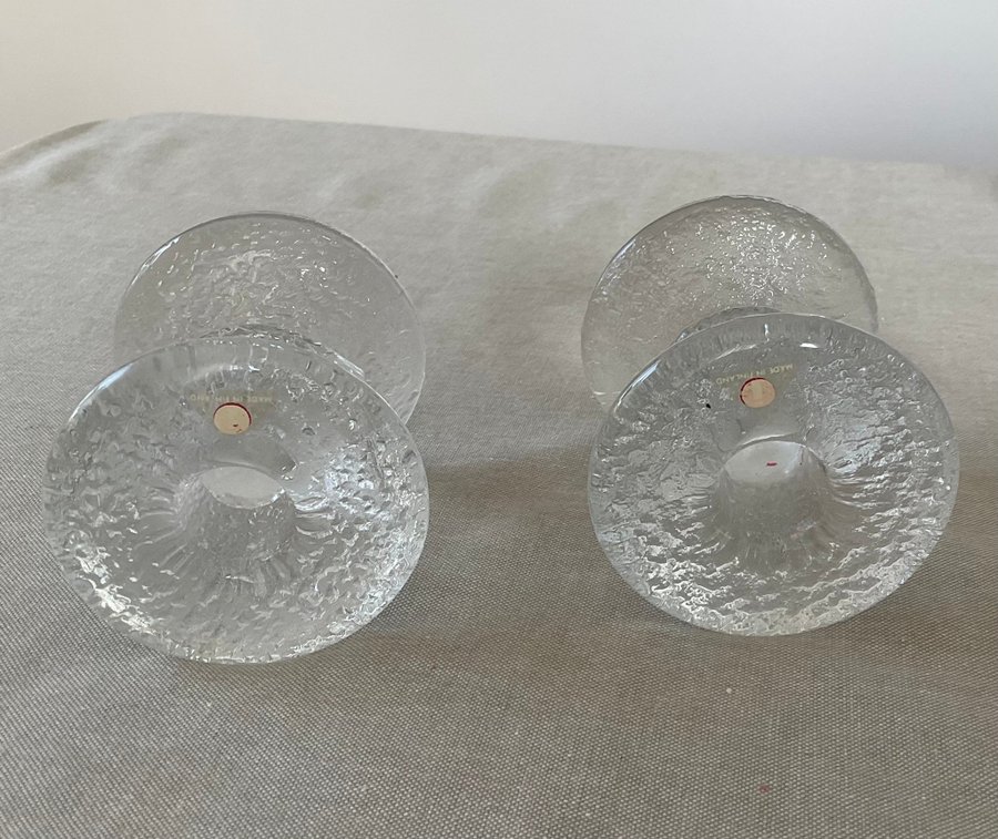 2 st Iittala Festivo ljusstakar med 1 ring I originalkartong