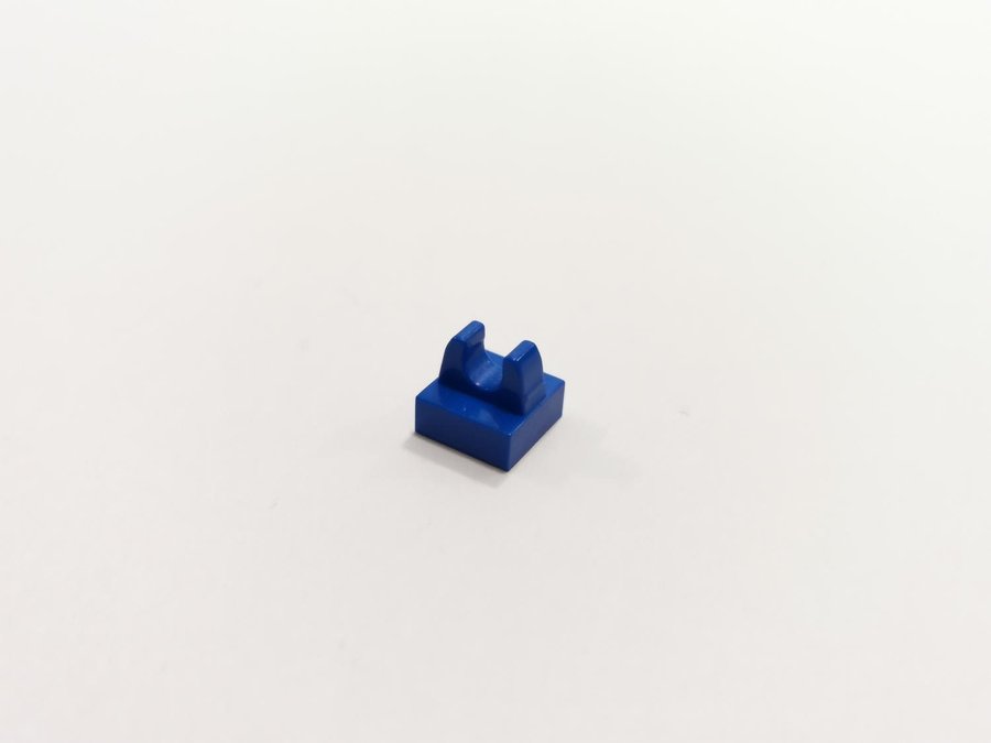 Lego - tile - modifierad - clips - 1x1 - part 2555 - blå