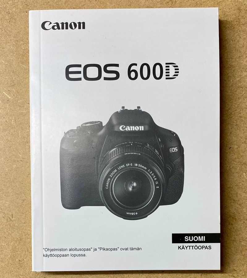 Canon EOS 600D finsk kamerahandbok nyskick