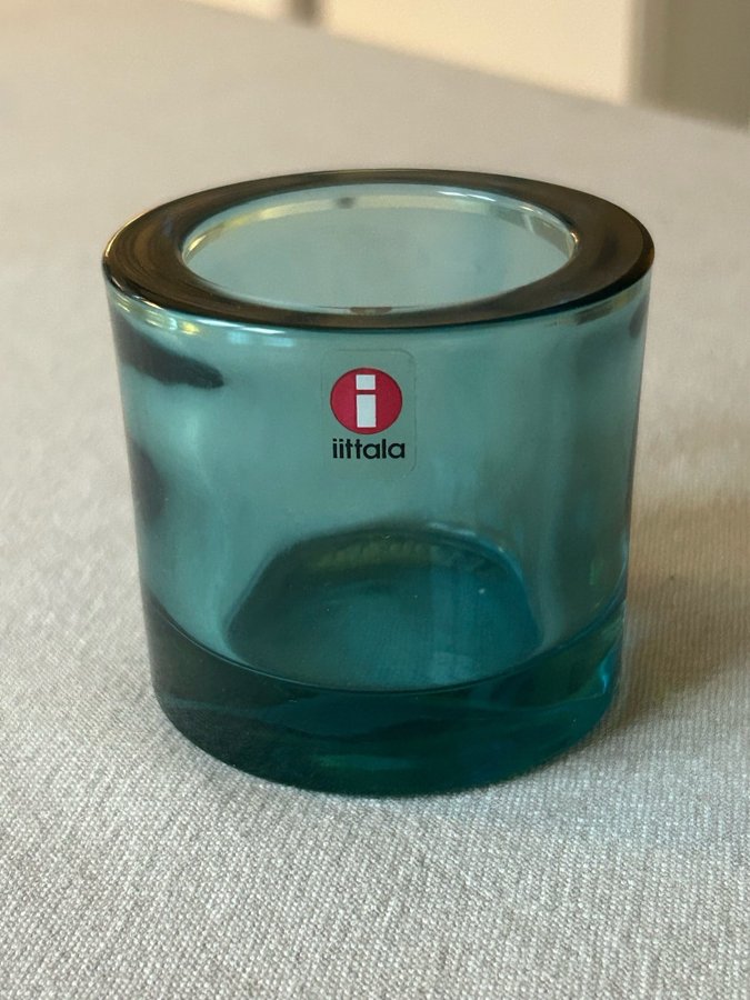 Iittala kivi Ljuslykta 60 mm havsblå Heikki Orvola