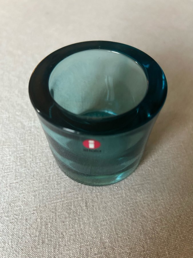 Iittala kivi Ljuslykta 60 mm havsblå Heikki Orvola