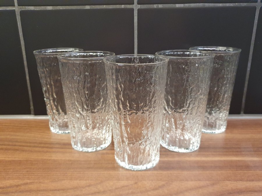 ** 5st retro Ravenhead Siesta grogglas highball drinkglad glas dricksglas