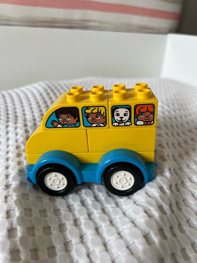 LEGO DUPLO - 3 st fordon - Bärgningsbil Brandbil  Min första buss