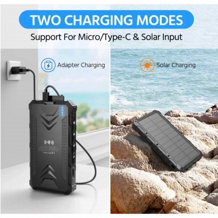 Helt ny 460000 mAh powerbank med solceller (Först till kvarn!!)