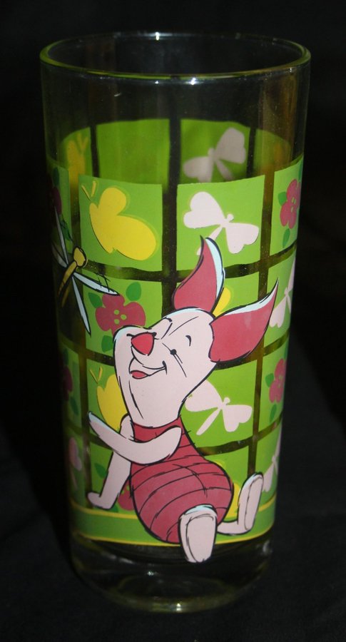 3 st glas med Winnie the Pooh motiv