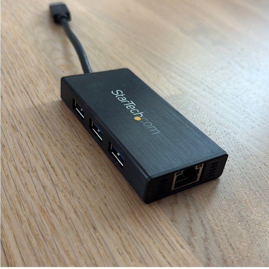 StarTech.com USB-C Hub med 3x USB-A, Gigabit Ethernet