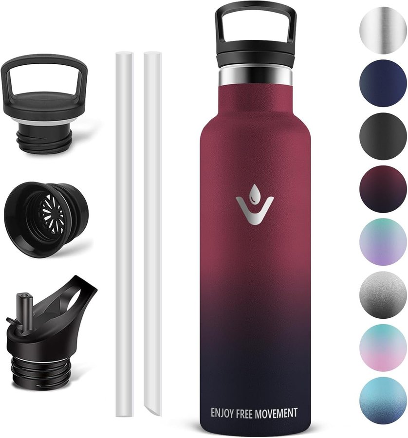 BID! Vikaster Insulated Flask Thermos, 750 ml, Drinking Bottle, Stainless Steel!