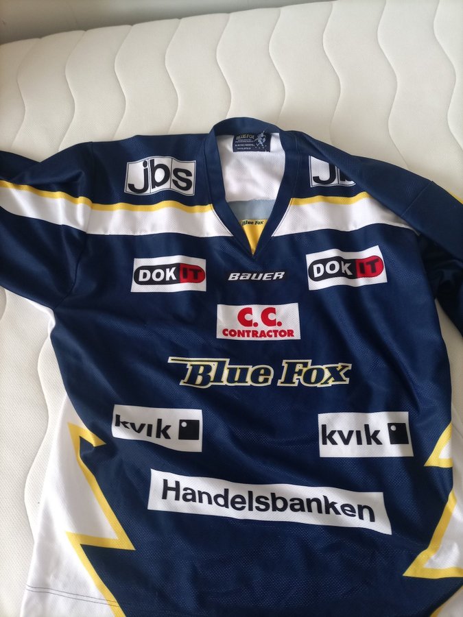 Herning Blue Fox blå hockey tröja, storlek L/XL