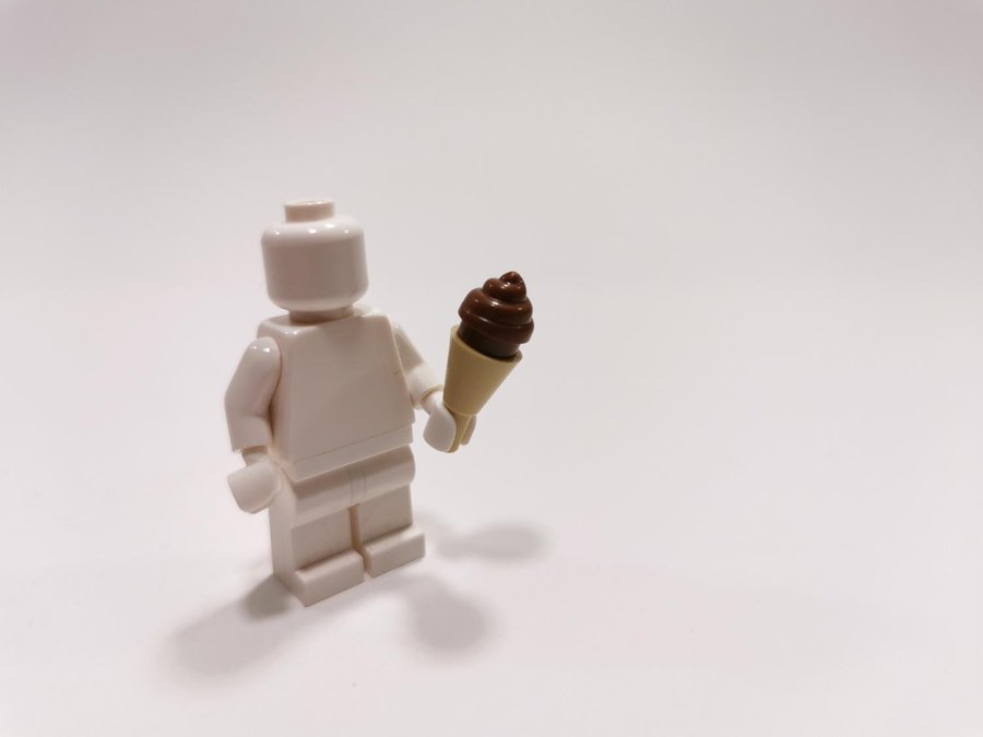 Lego - tillbehör - mat - glass - tan / brun