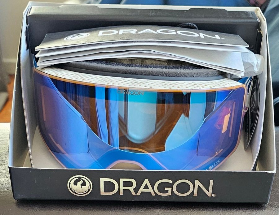 DRAGON R1 OTG goggles - FLASH BLUE + DARK SMOKE LENS