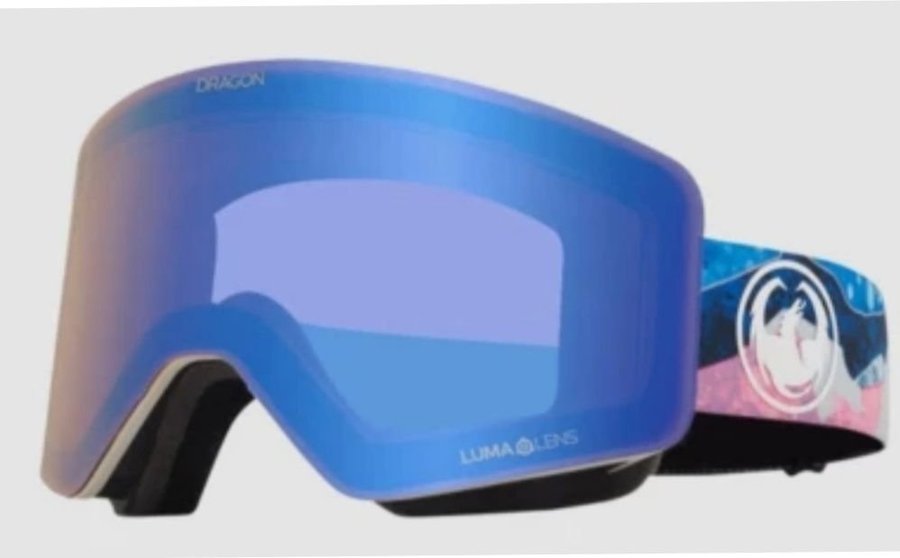 DRAGON R1 OTG goggles - FLASH BLUE + DARK SMOKE LENS