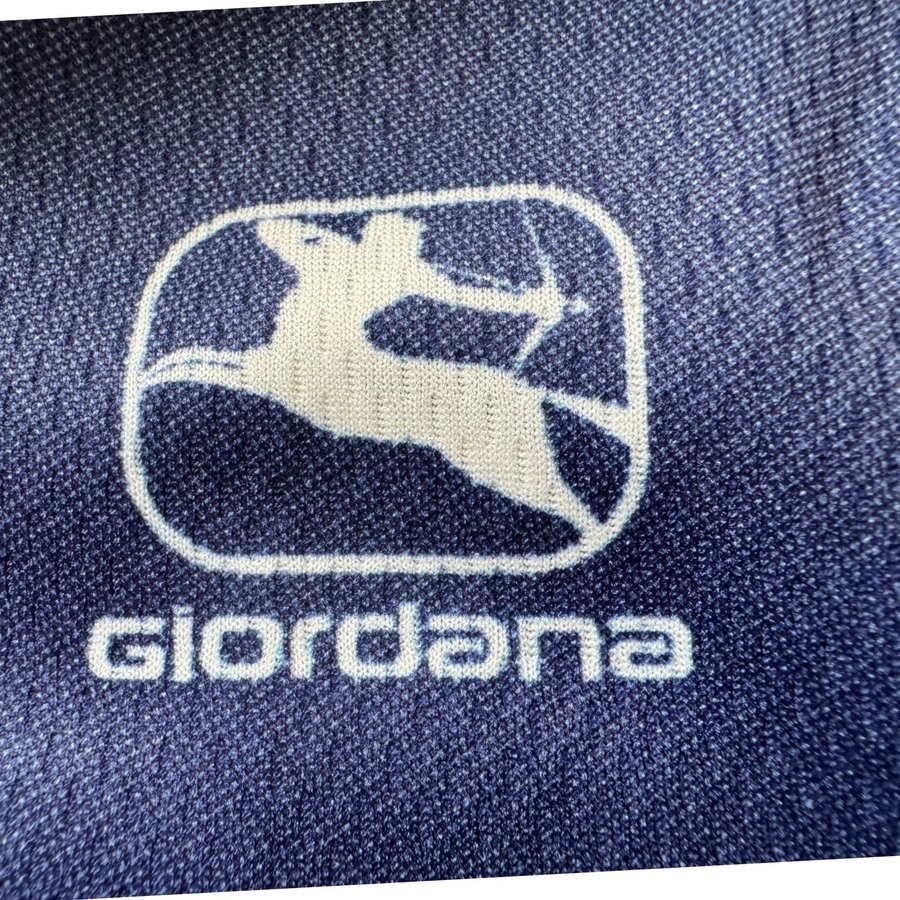 Giordana orange, hvid, blå cykeltrøje, størrelse L