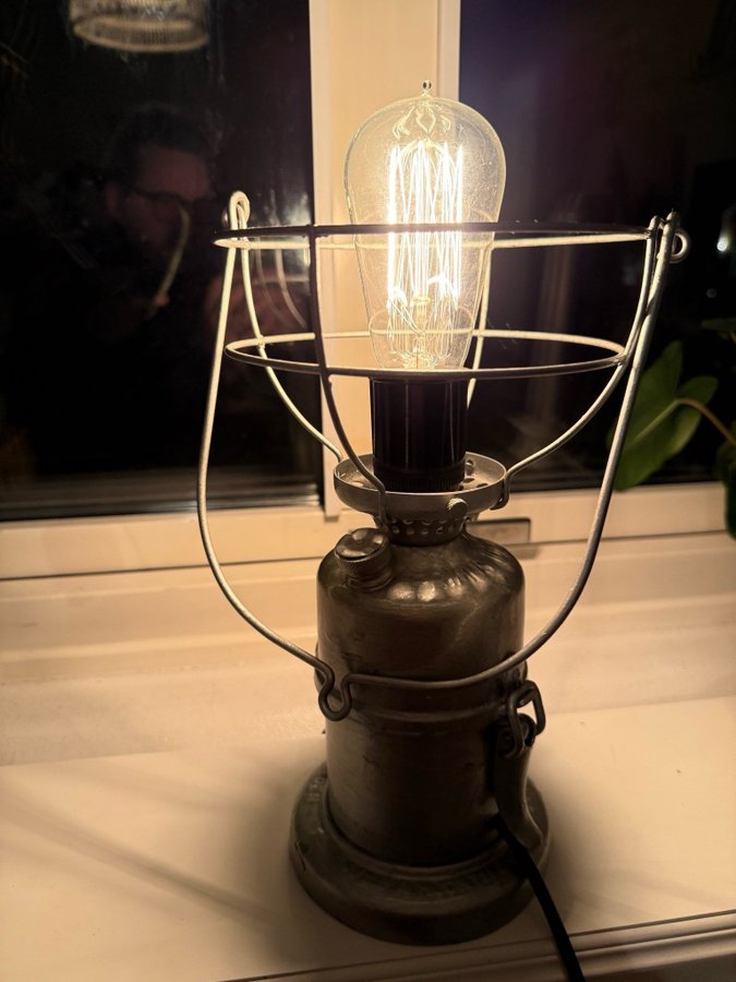 Omgjord FOTOGENLAMPA, primus 1031, AB Hjort  Co, Stockholm, 1900-tal.