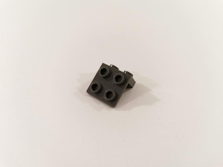 Lego - bracket - modifierad - 1x2 / 2x2 - part 44728 - mörkgrå (bluish)