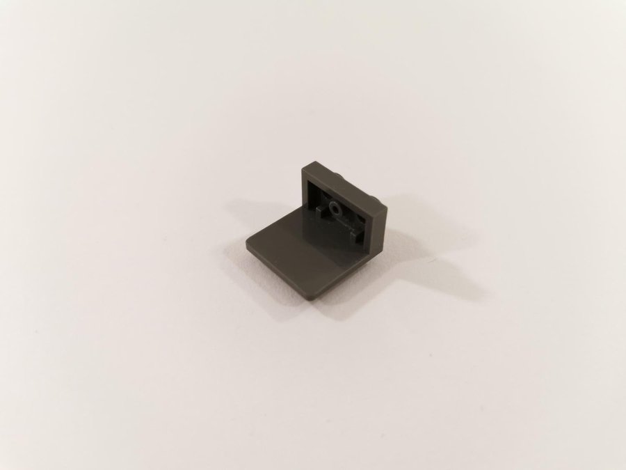 Lego - bracket - modifierad - 1x2 / 2x2 - part 44728 - mörkgrå (bluish)