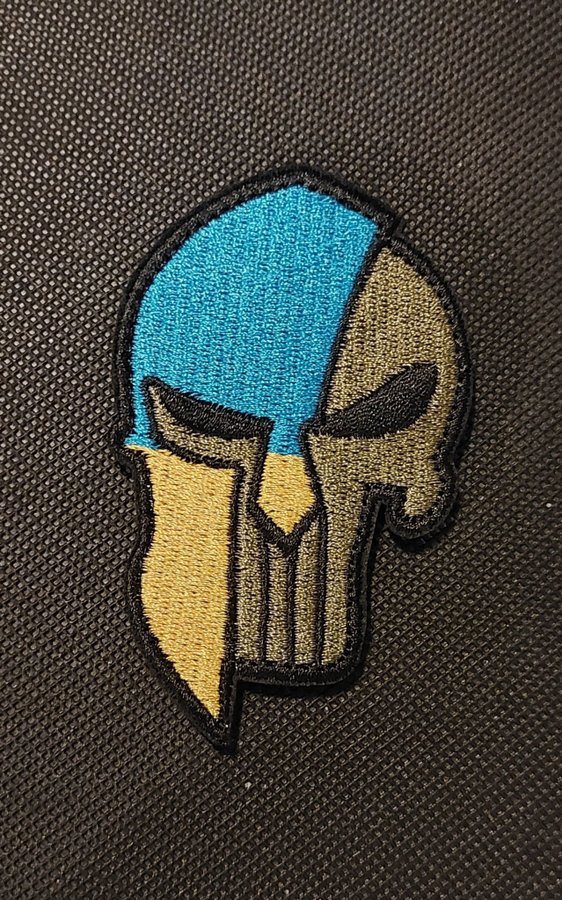 Punisher märke - patch Ukraina