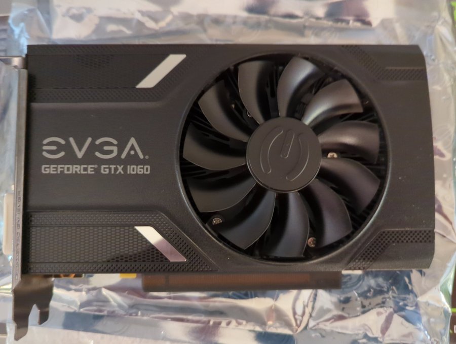 EVGA GeForce GTX 1060 6GB SC Gaming grafikkort, som nytt, enbart funktionstestat