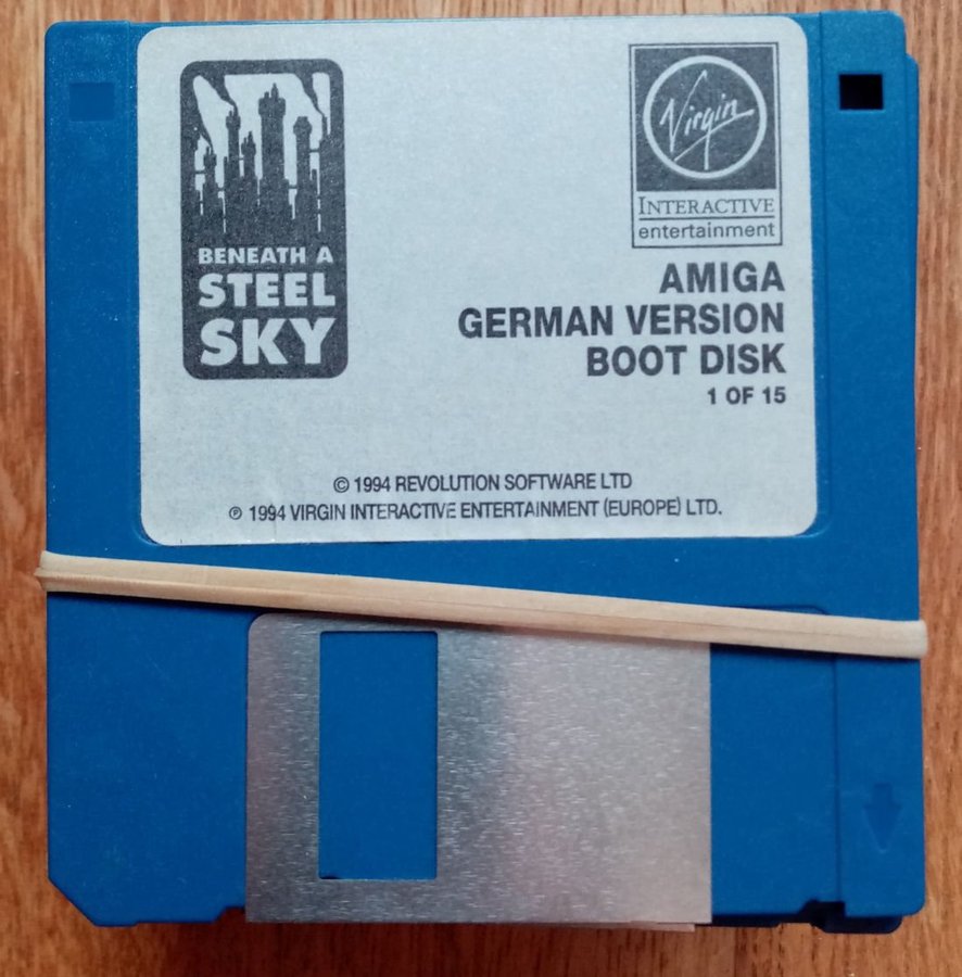 Beneath a Steel Sky (Virgin) [GERMAN] AMIGA - 15 x Lös Disk