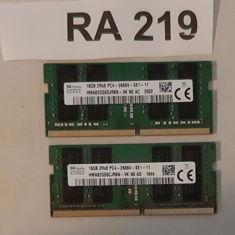 Ram DDR4 32GB  märke : SK hynix  för laptop