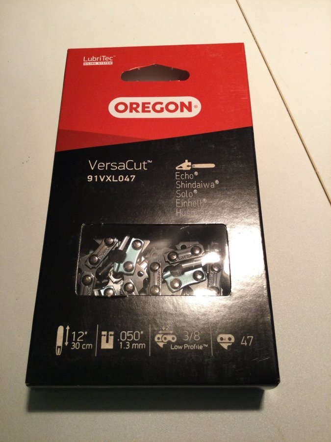 Oregon VersaCut motorsågs kedja 1 ny 91VXL047chain nedlagd verkstad butik FYND!