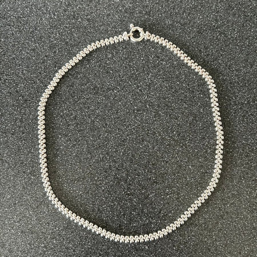 Silverhalsband, silverkedja 925 guldfynd