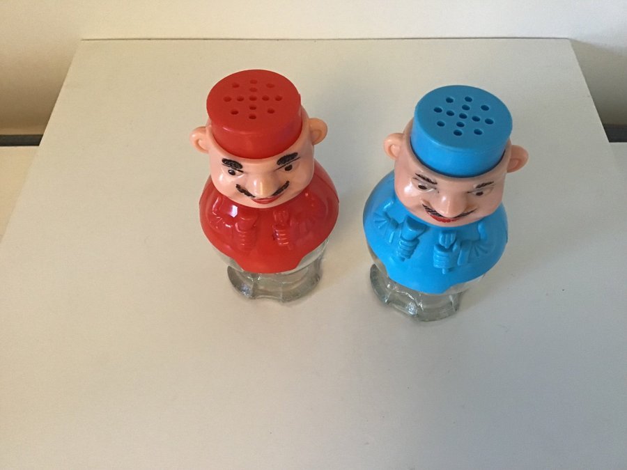 Retro Salt- och pepparkar med kockmotiv