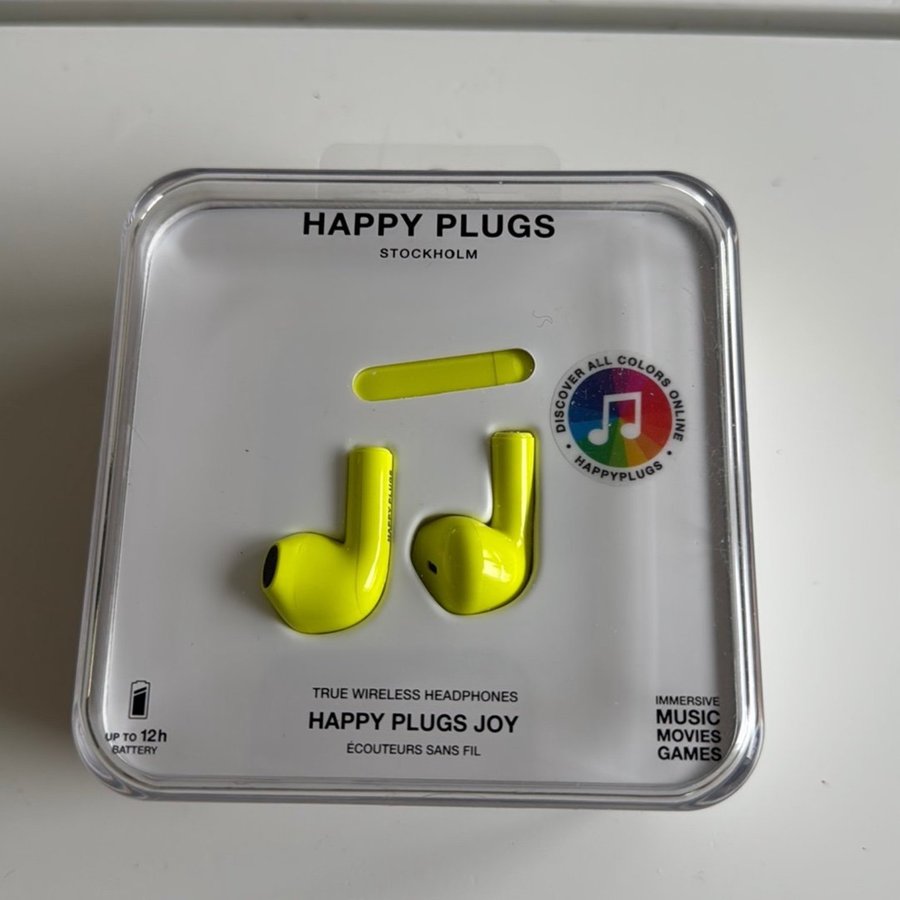 Happy Plugs Joy Yellow True Wireless Headphones