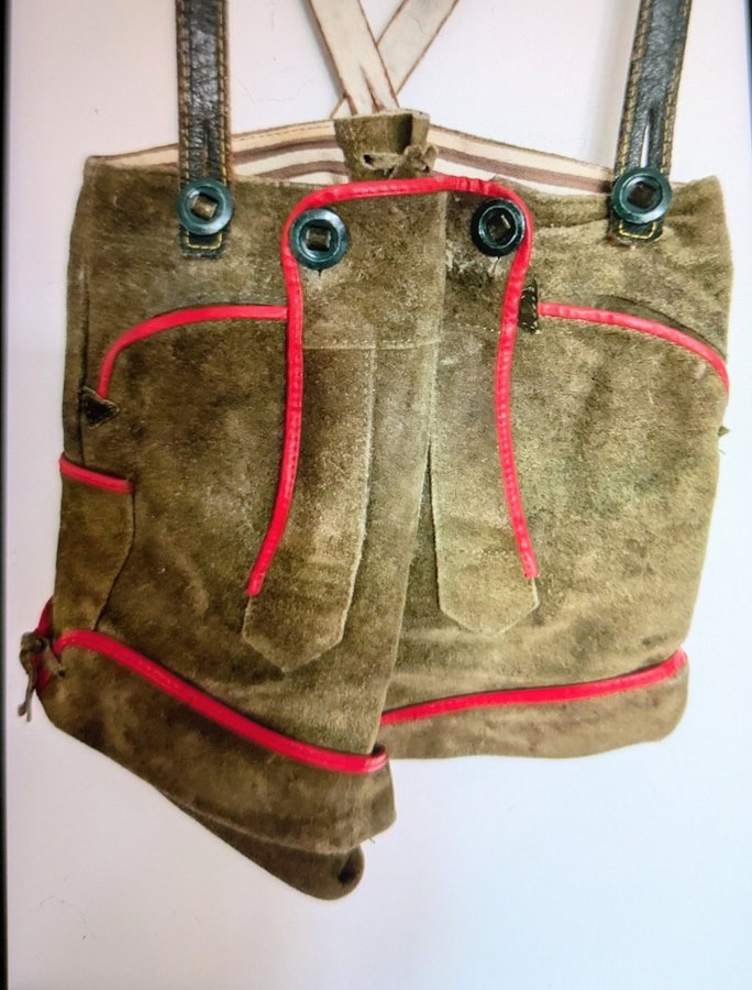 Lederhosen kofta vintage folkdräkt