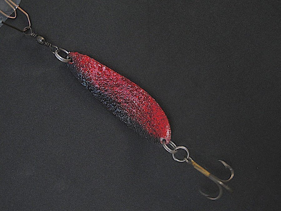 1 st Slitz BIG DarkRed-Black 24 g - Handgjort i Sverige