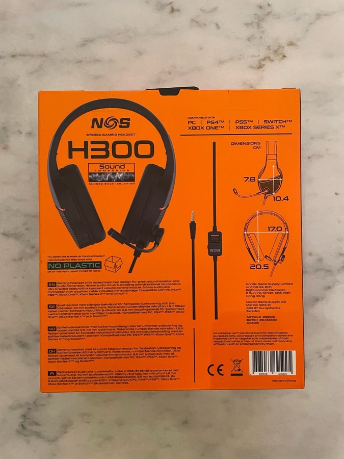 NOS H300 Stereo Gaming Headset