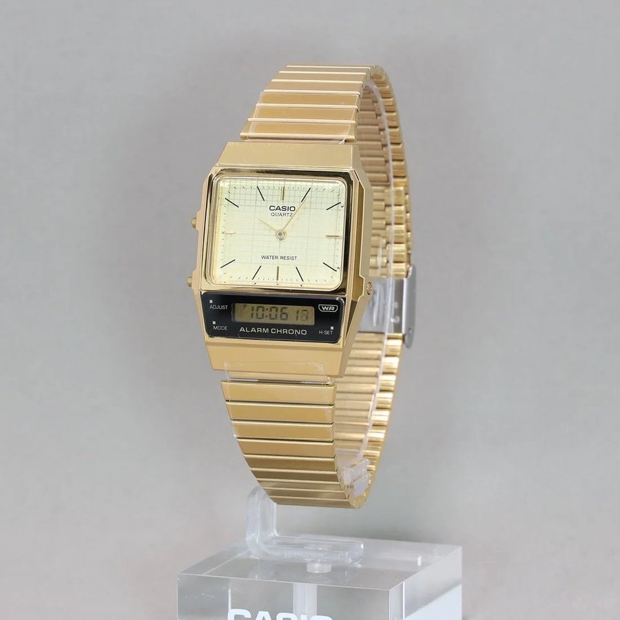 Casio AQ-800 New Retro Vintage style Dual Time watch Reproduce 1980s AQ-450