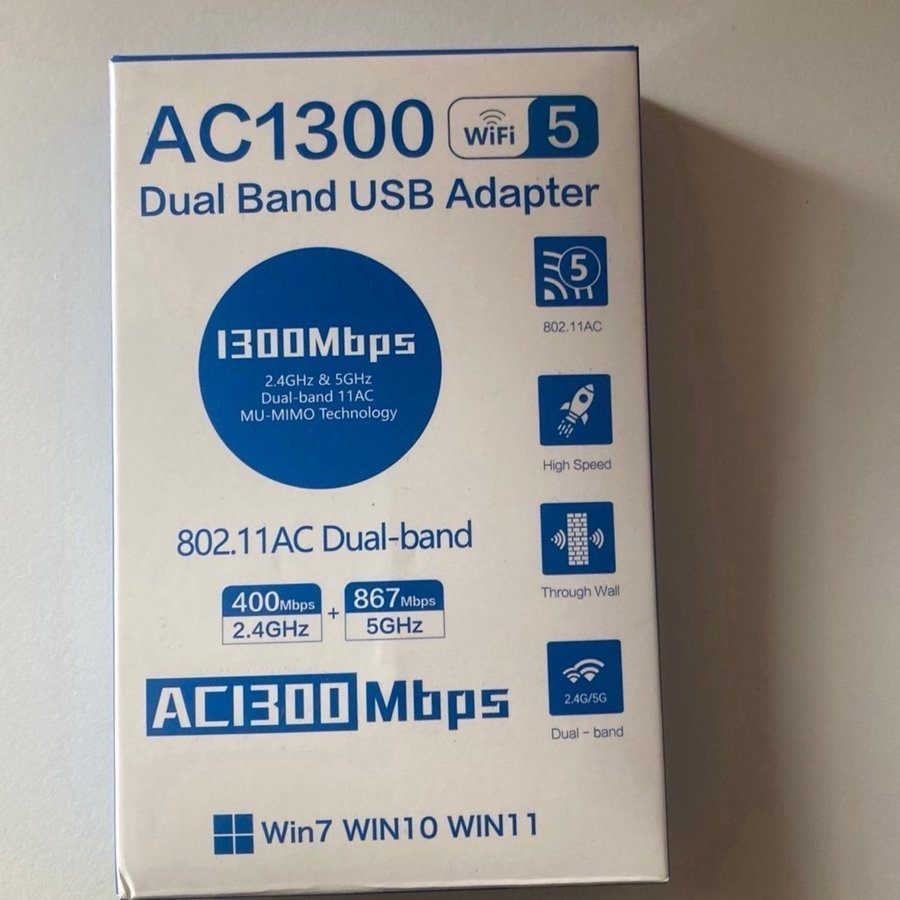 Trådlös USB-adapter AC1300 Dual Band