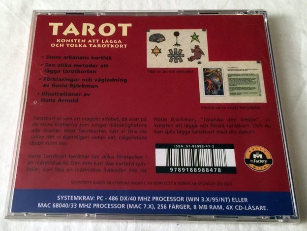 CD-ROM TAROT - KONSTEN ATT LÄGGA OCH TOLKA TAROTKORT