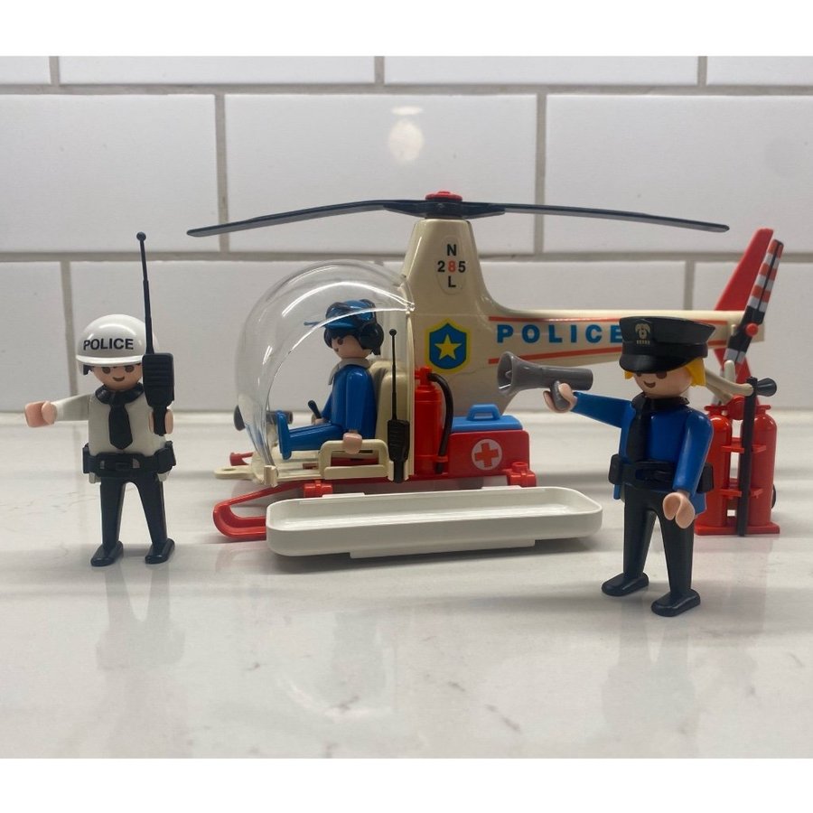 Playmobil vintage - 3144 Polis - helikopter / Police helicopter