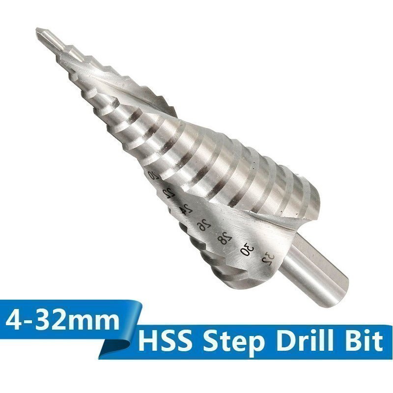 1 Pcs Step Drill Bit 4-32MM Hole Cutter Hexagon Screw Core Drilling Tool HSS