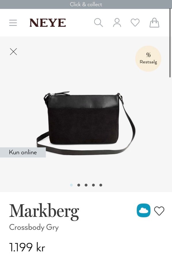 Amazing Markberg black crossbody bag