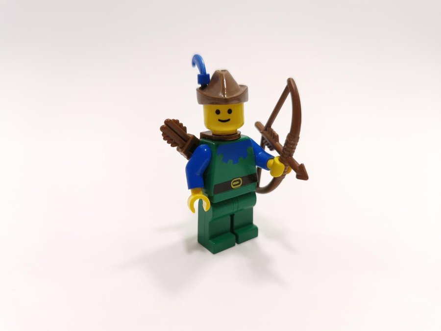 Lego - minifigur - castle - forestmen - cas134a - blå - med utrustning