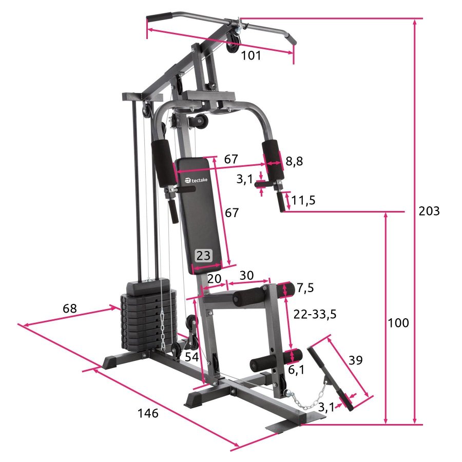 Hemmagym TecTake Multigym