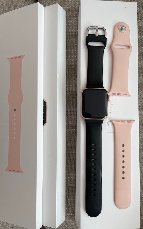 Apple Watch Series 6 - Guld Aluminium - Rosa Sportband