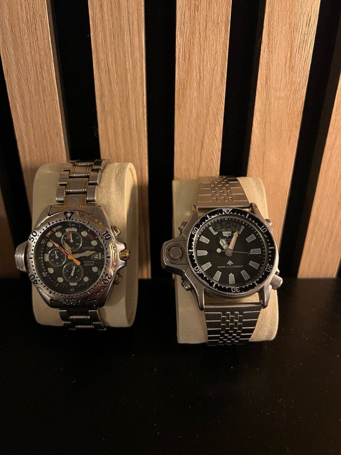 2 STYCKEN Citizen Promaster Aqualand (PAKET DEAL)